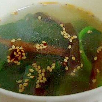 小松菜の簡単スープ